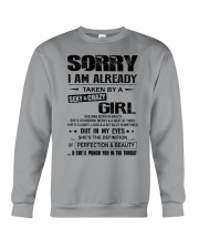 Sexy and crazy girl Crewneck Sweatshirt tile