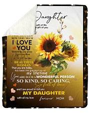 To My Daughter Sherpa Fleece Blanket tile