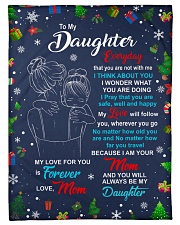 To My Daughter - Mom Fleece Blanket tile