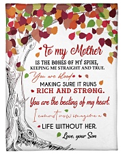 To My Mother - Son Small Fleece Blanket - 30" x 40" front