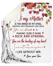 To My Mother - Son Sherpa Fleece Blanket - 50" x 60" thumbnail