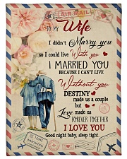 To My Wife Small Fleece Blanket - 30" x 40" front