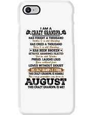 Crazy Grandpa August Phone Case tile