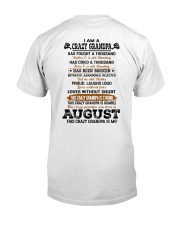 Crazy Grandpa August Classic T-Shirt back