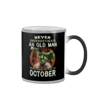 October An Old Man Color Changing Mug tile