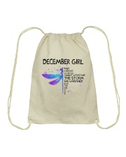 December Girl Drawstring Bag tile
