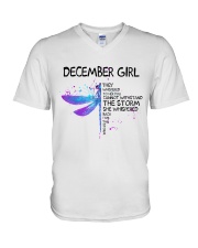 December Girl V-Neck T-Shirt tile
