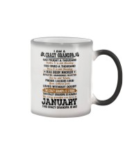 Crazy Grandpa January Color Changing Mug tile