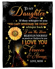 To My Daughter - Mom Small Fleece Blanket - 30" x 40" front