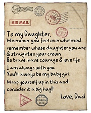 To My Daughter Small Fleece Blanket - 30" x 40" front