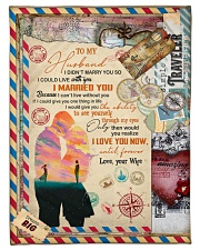 To My Husband Small Fleece Blanket - 30" x 40" front