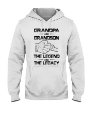 Grandpa And Son Hooded Sweatshirt front