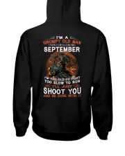 Grumpy old man september shoot you Hooded Sweatshirt tile