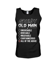 Grumpu old man Unisex Tank tile