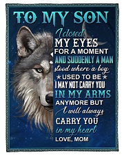 To My Son - Mom Small Fleece Blanket - 30" x 40" front