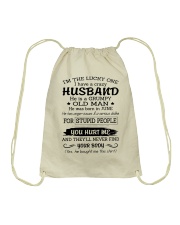 June Crazy Husband Drawstring Bag tile
