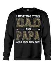 Dad And Papa Crewneck Sweatshirt tile