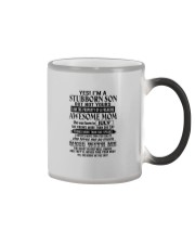 July-I'm A Stubborn Son Color Changing Mug tile