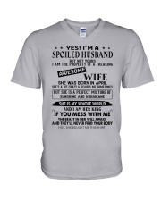 April Spoiler Husband V-Neck T-Shirt tile