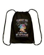 February Girl Drawstring Bag tile