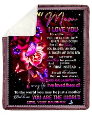 To My Mom Sherpa Fleece Blanket tile