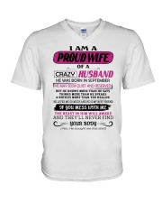 September Proud Wife V-Neck T-Shirt tile