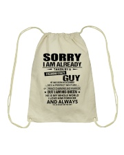 Sorry Guy December Drawstring Bag tile