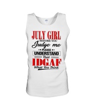 July Girl Unisex Tank tile