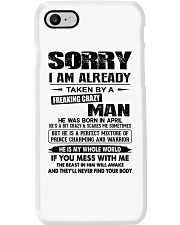April Freaking Crazy Man Phone Case tile