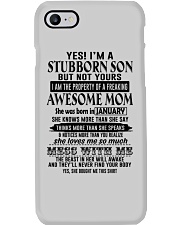 January-I'm A Stubborn Son Phone Case tile