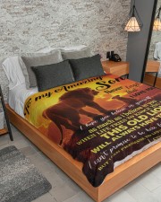 To My Amazing Large Sherpa Fleece Blanket - 60" x 80" aos-sherpa-fleece-blanket-lifestyle-front-04