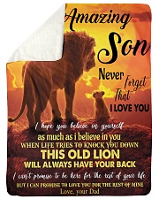 To My Amazing Large Sherpa Fleece Blanket - 60" x 80" front