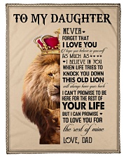 To My Daughter - Dad Fleece Blanket tile