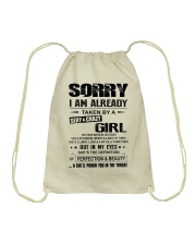 October Sexy And Crazy Girl Drawstring Bag tile