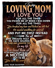 To My Loving Mom Fleece Blanket tile