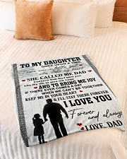 Blanket To My Daughter Small Fleece Blanket - 30" x 40" aos-coral-fleece-blanket-30x40-lifestyle-front-01