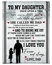 Blanket To My Daughter Small Fleece Blanket - 30" x 40" front
