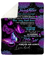To My Daughter-Dad Sherpa Fleece Blanket tile