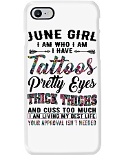June Girl Phone Case tile