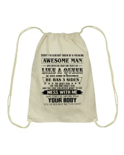 Like A Queen November Drawstring Bag tile