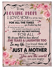 To My Loving Mom Small Fleece Blanket - 30" x 40" front