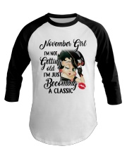 November Girl Baseball Tee tile