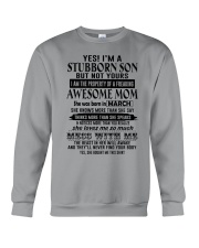 March- I'm A Stubborn Son Crewneck Sweatshirt tile