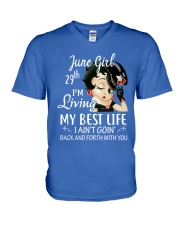 June Girl 29 V-Neck T-Shirt tile