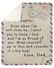 To My Daughter- Dad Sherpa Fleece Blanket tile