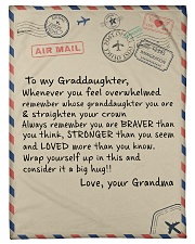 To My Granddaughter - Grandma Small Fleece Blanket - 30" x 40" front