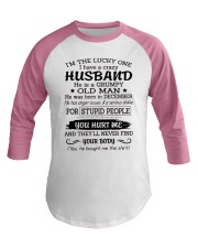 December Crazy Husband Baseball Tee tile
