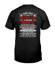 January Awesome Wife Classic T-Shirt back