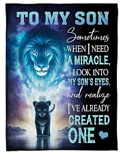 To My Son Small Fleece Blanket - 30" x 40" front