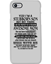 August-I'm A Stubborn Son Phone Case tile